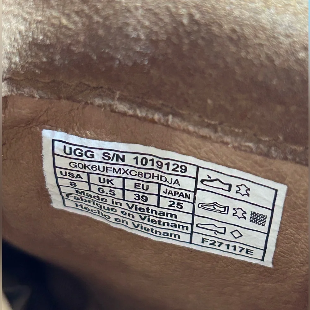 UGG Women's Tan Suede Ankle Boots